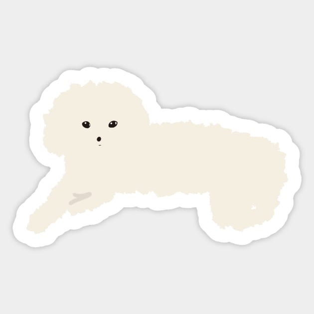 Maltipoo Dog Sticker by PatternbyNOK
